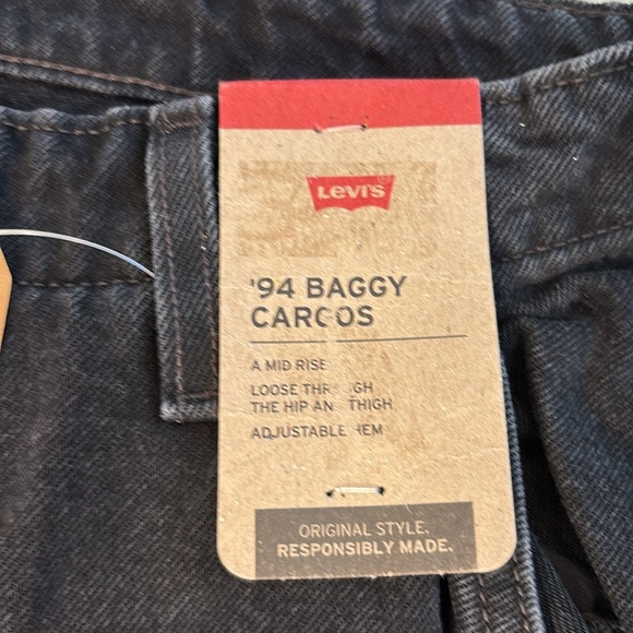 Levi's - Levi's Women's Mid-Rise 94's Baggy Straight Leg Ca Open Mind Cargo - Picture 4 of 7